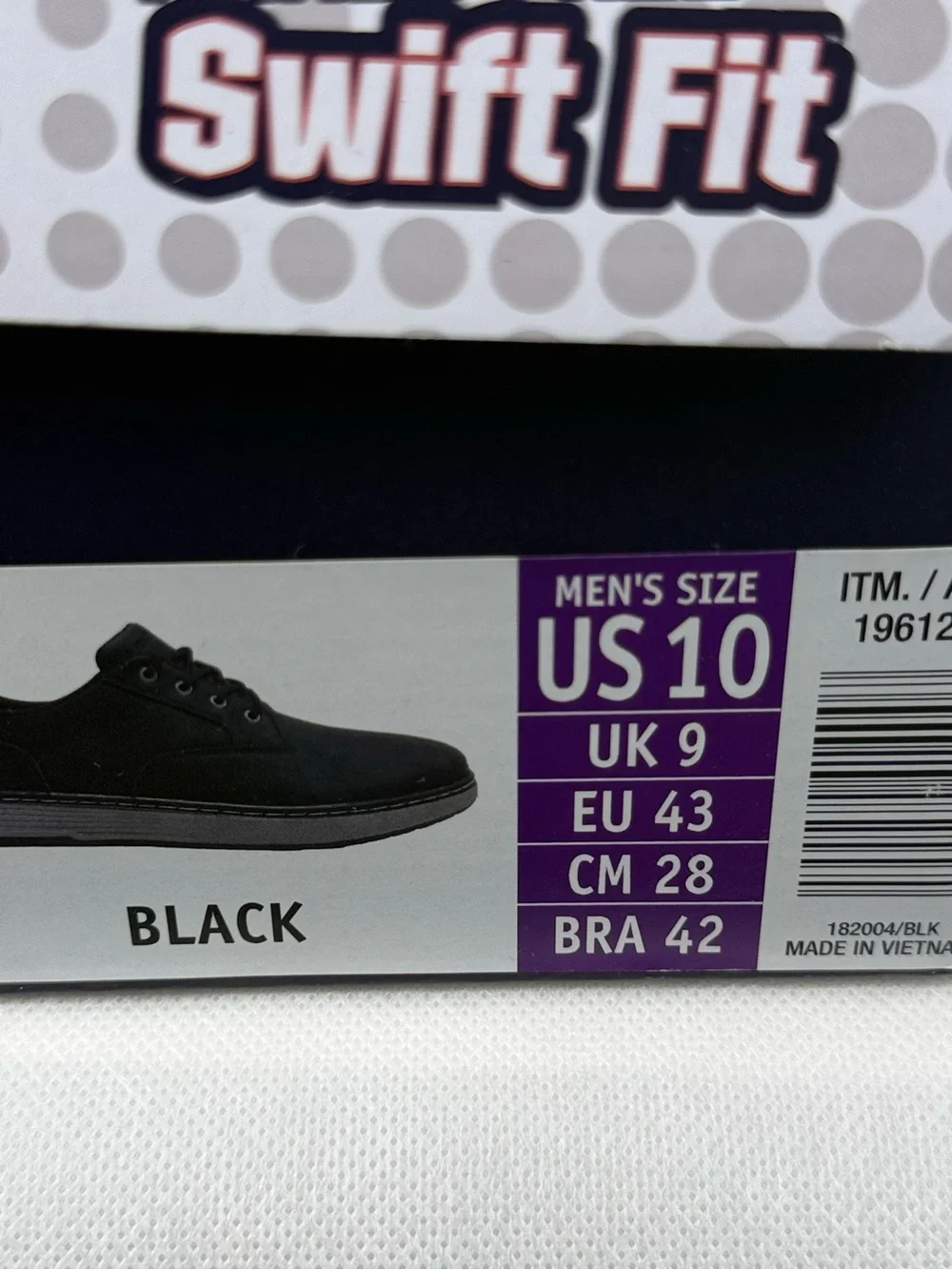 SKECHERS Hands Free Swift Fit Shoes Mens Size 10 Black Lace Up Casual 1961245
